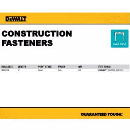 DEWALT 1 in. Insulated Electrical Staples, Electro-Galvanized Steel, 540 Count thumbnail 4