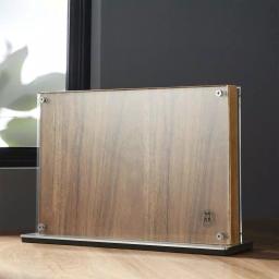 SCHMIDT BROS. Downtown Acacia Wood Knife Block - Two-Sided Magnetic Storage with Acrylic Safety Covers thumbnail 4