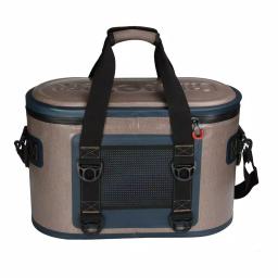 Camp-Zero 25.88 Qt. 40-Can Premium Soft Cooler - Beige and Blue thumbnail 3