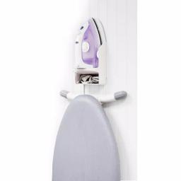 Woolite Wall Mount Iron and Ironing Board Organizer, Heat Resistant, White thumbnail 2