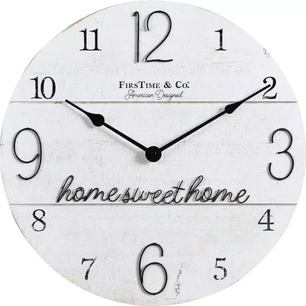 FirsTime & Co. FirsTime and Co. Home Sweet Home Farmhouse Shiplap Wall Clock, 15.5 in.