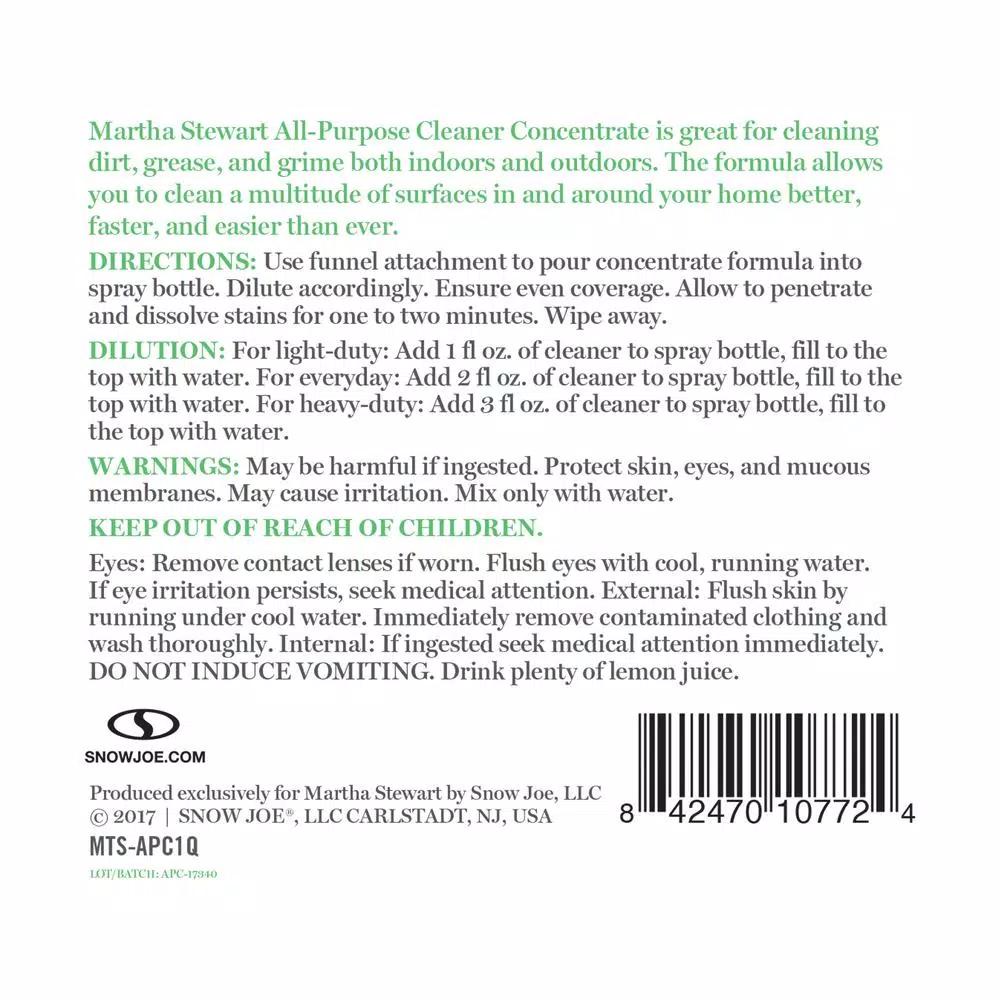 Martha Stewart Living Martha Stewart Indoor/Outdoor All-Purpose Super Cleaner Concentrate, 32 oz