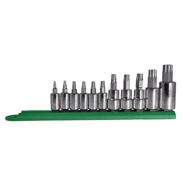Mayhew 12-Piece Metric and SAE Hex Tamperproof Socket Bit Set