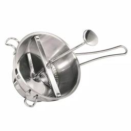 GEFU Stainless Steel Food Mill with 2 Interchangeable Discs and Scraper, 2 Qt. thumbnail 4