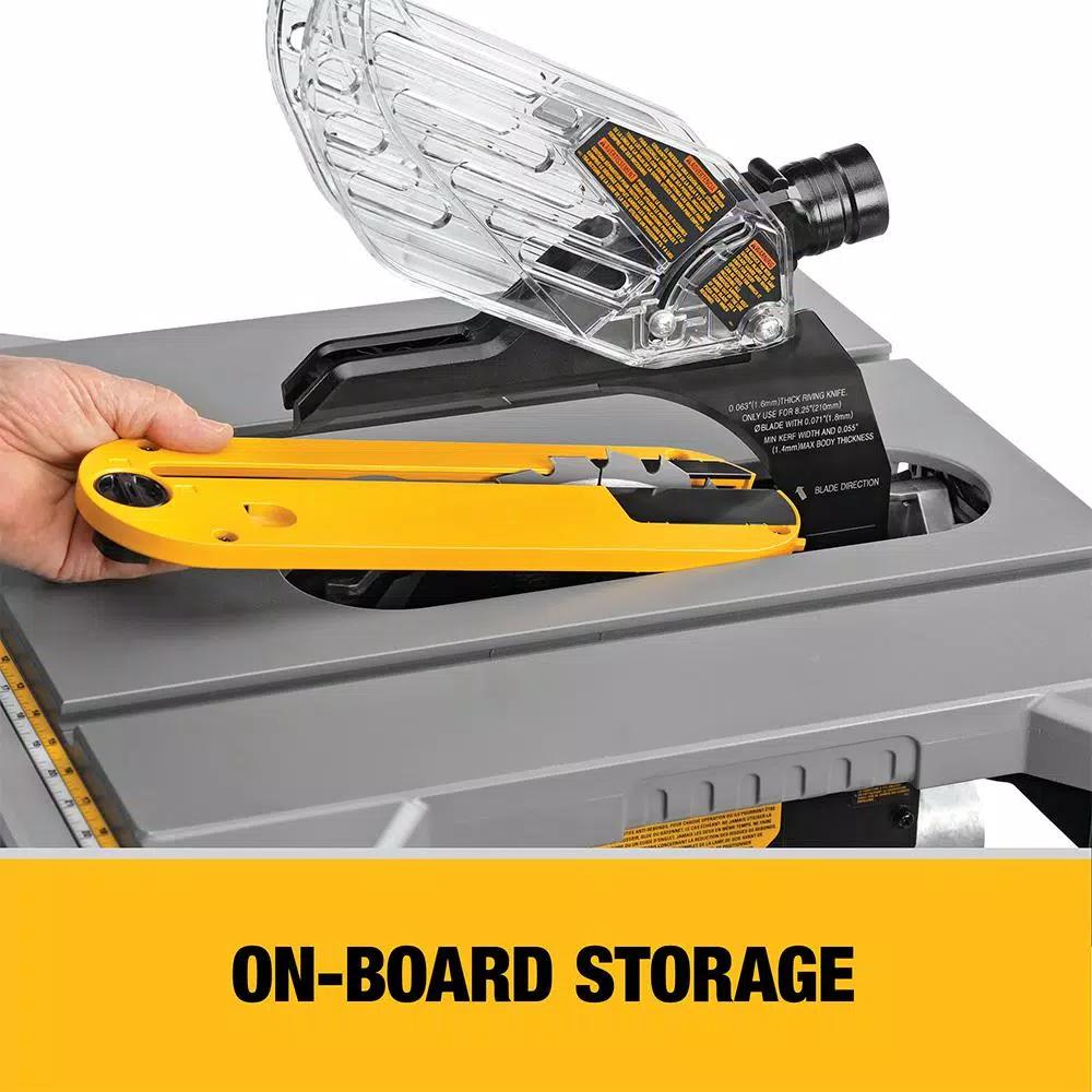 DEWALT DWE7485 8-1/4 in. 15 Amp Corded Compact Jobsite Table Saw