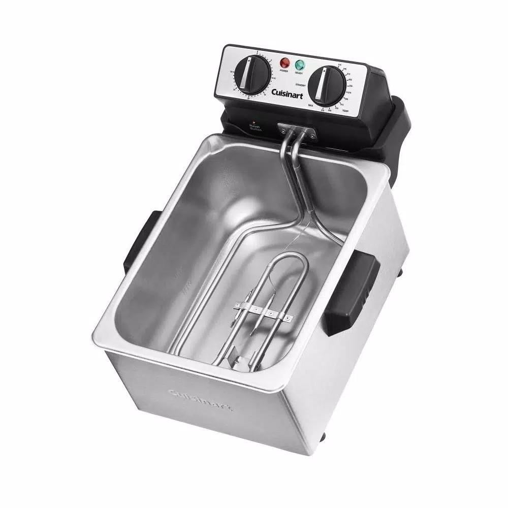Cuisinart 4 Qt. Stainless Steel Deep Fryer with 1500-Watt Heating Element