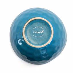 Elama Sea Glass 16-Piece Turquoise Stoneware Dinnerware Set, Service for 4 thumbnail 3