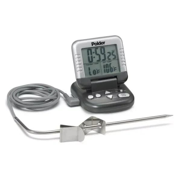 Polder Digital In-Oven Cooking Thermometer and 24-Hour Countdown Timer