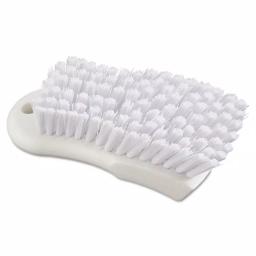 ProLine 6 in. White Polypropylene Bristle Scrub Brush with Ergonomic Handle thumbnail 1