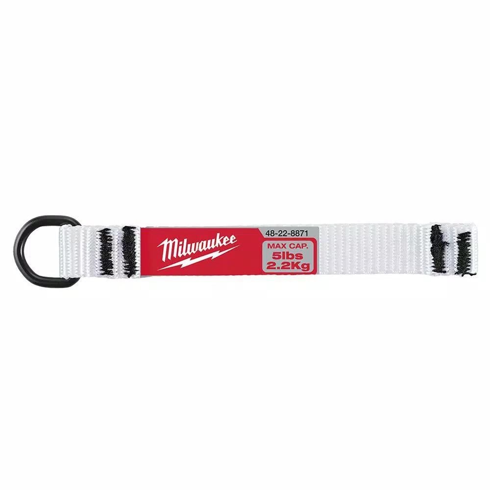 Milwaukee 5 lbs. D-Ring Lanyard Attachment, 5-Piece Nylon Webbing Set