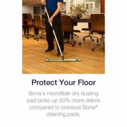 Bona Commercial System 24 in. Microfiber Dry Dust Mop Pad thumbnail 3