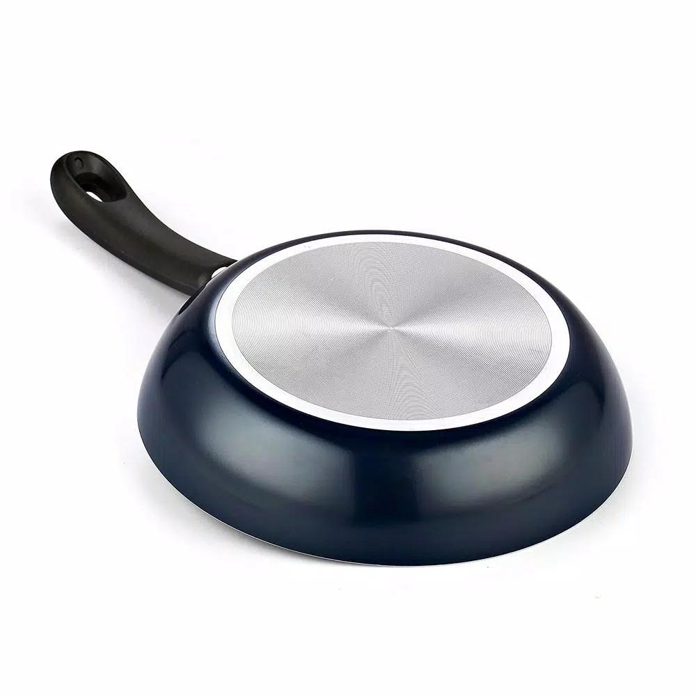Cook N Home 2-Piece Aluminum Nonstick Saute Pan Set, Blue