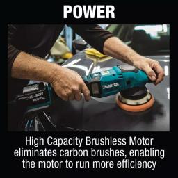 Makita 18V LXT Brushless Cordless 5 in./6 in. Dual Action Random Orbit Polisher Kit (5.0 Ah) thumbnail 11