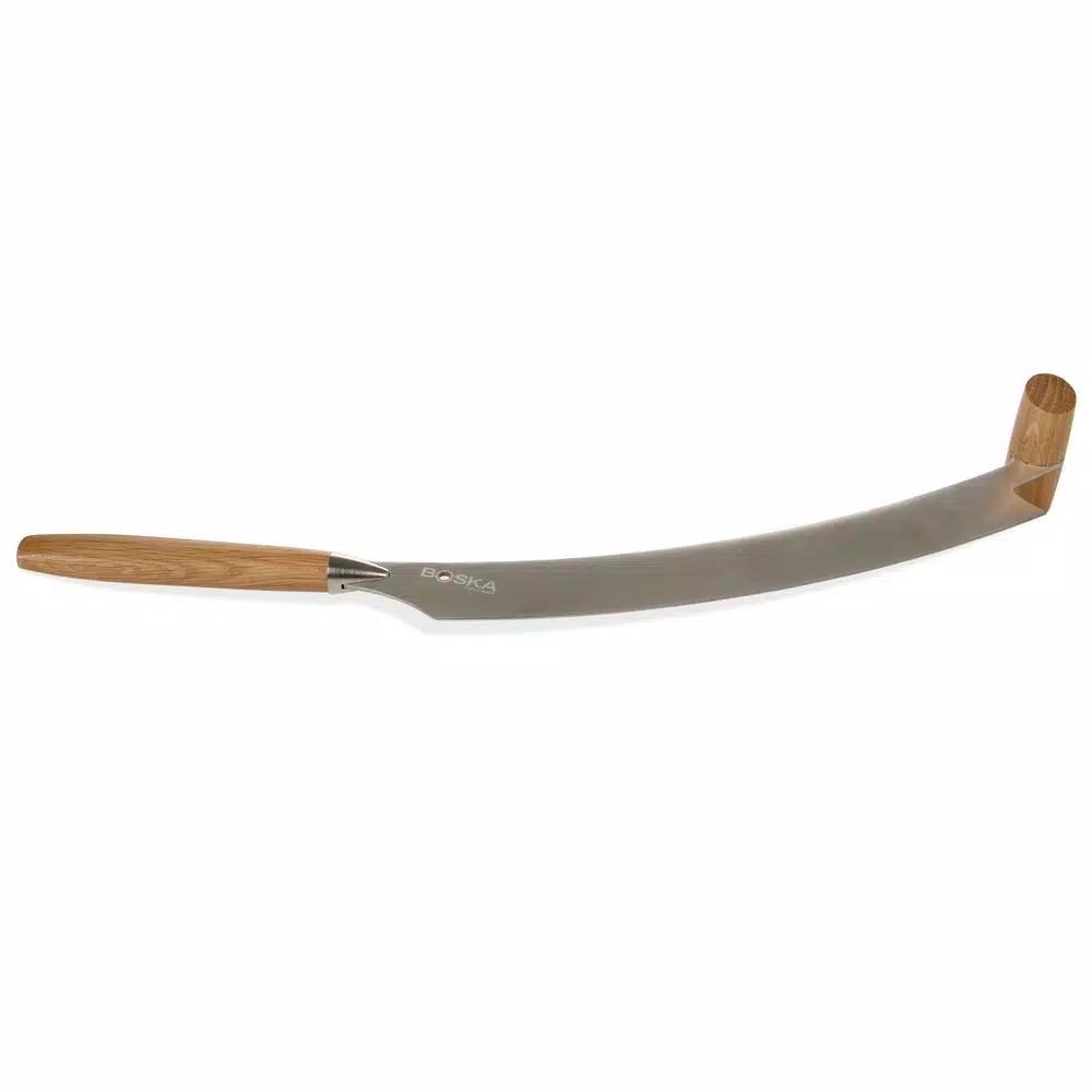 Boska 2-Handle Dutch Cheese and Pizza Knife with Natural Oak Handles