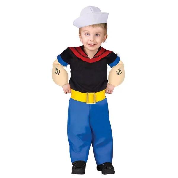 Fun World Popeye the Sailor Man Infant Toddler Costume - Boys Halloween Outfit