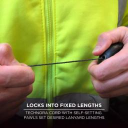 Ergodyne Squids 3001 Standard Black Retractable Tool Lanyard with Single Carabiner and Loop End (2 lb Capacity) thumbnail 4