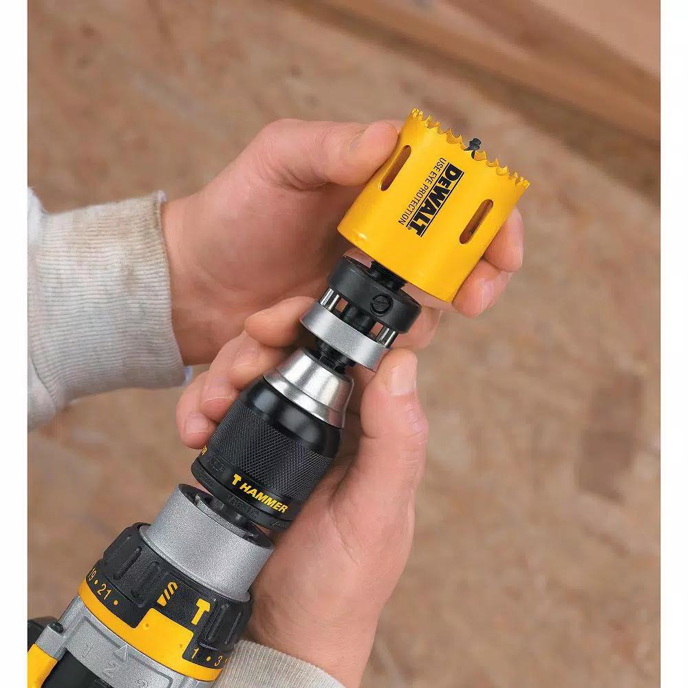 DEWALT 7/16 in. Shank Quick Change Mandrel for 1-1/4 in. to 6 in. Hole Saws