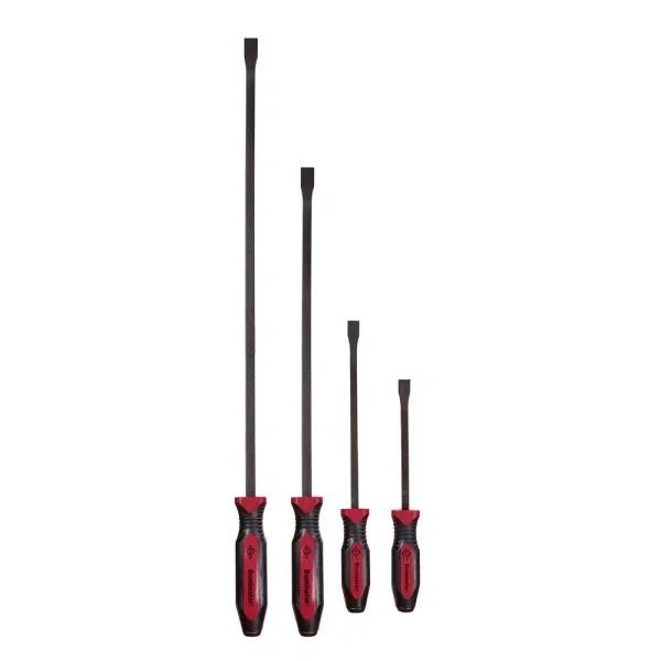 Dominator Pro Curved Pry Bar Set, 4-Piece (8C, 12C, 25C, 36C)