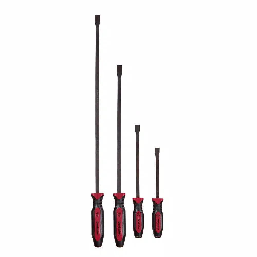 Dominator Pro Curved Pry Bar Set, 4-Piece (8C, 12C, 25C, 36C)