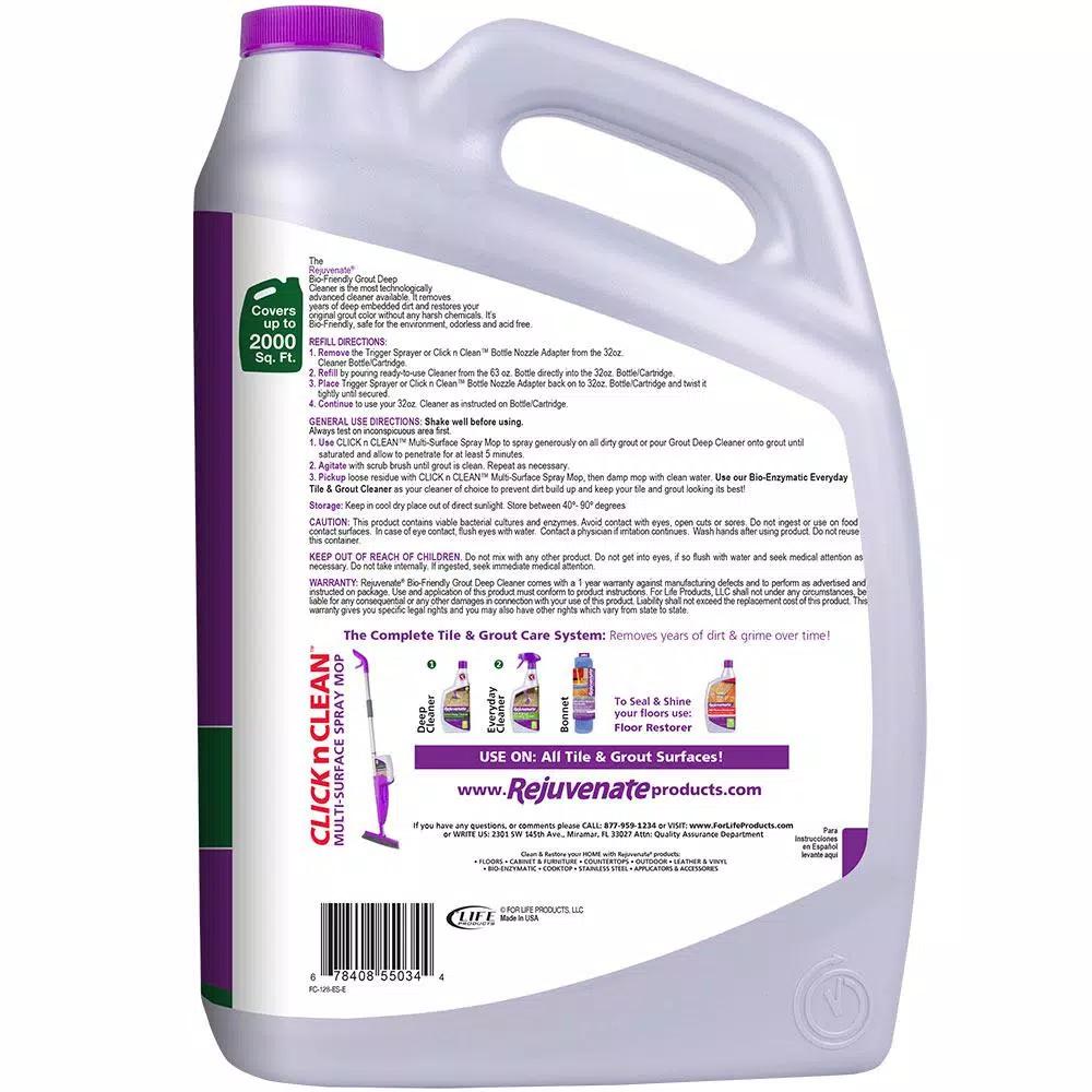 Rejuvenate Bio-Enzymatic Tile and Grout Deep Cleaner, 128 oz