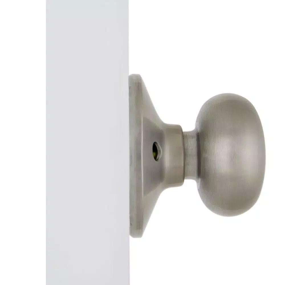 Defiant Berwick Stainless Steel Dummy Door Knob, Flat Ball Style, Interior Residential
