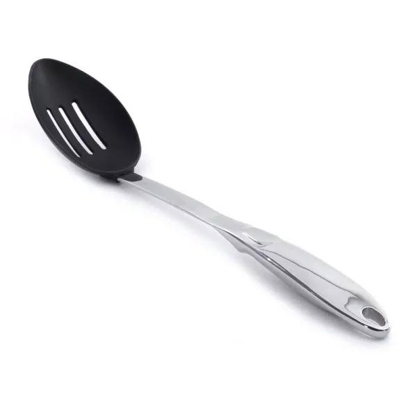 BergHOFF Straight Line Nylon Slotted Serving Spoon, Non-Stick Safe