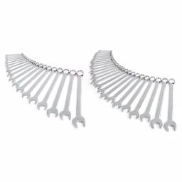 TEKTON 46-Piece Combination Wrench Set, SAE and Metric (1/4 in. - 1-1/4 in. & 6 mm - 32 mm) thumbnail 1