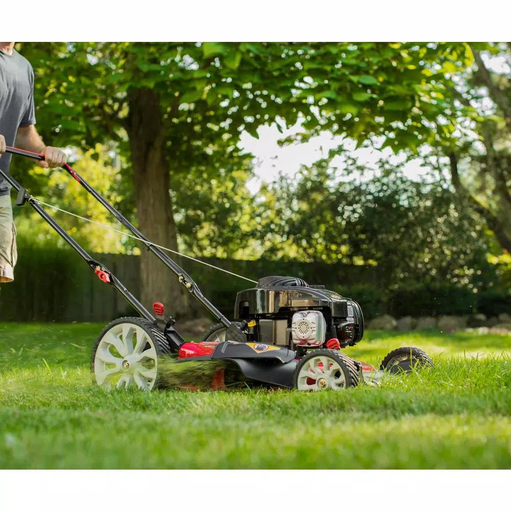 Troy-Bilt TB100 21 in. 140cc Briggs & Stratton Gas Push Lawn Mower with TriAction Cutting System