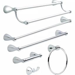 Delta Foundations 24 in. Double Towel Bar, Polished Chrome thumbnail 4