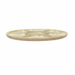 Noritake Hammock Wood 16 in. Divided Serving Dish, Blonde Natural Wood thumbnail 2