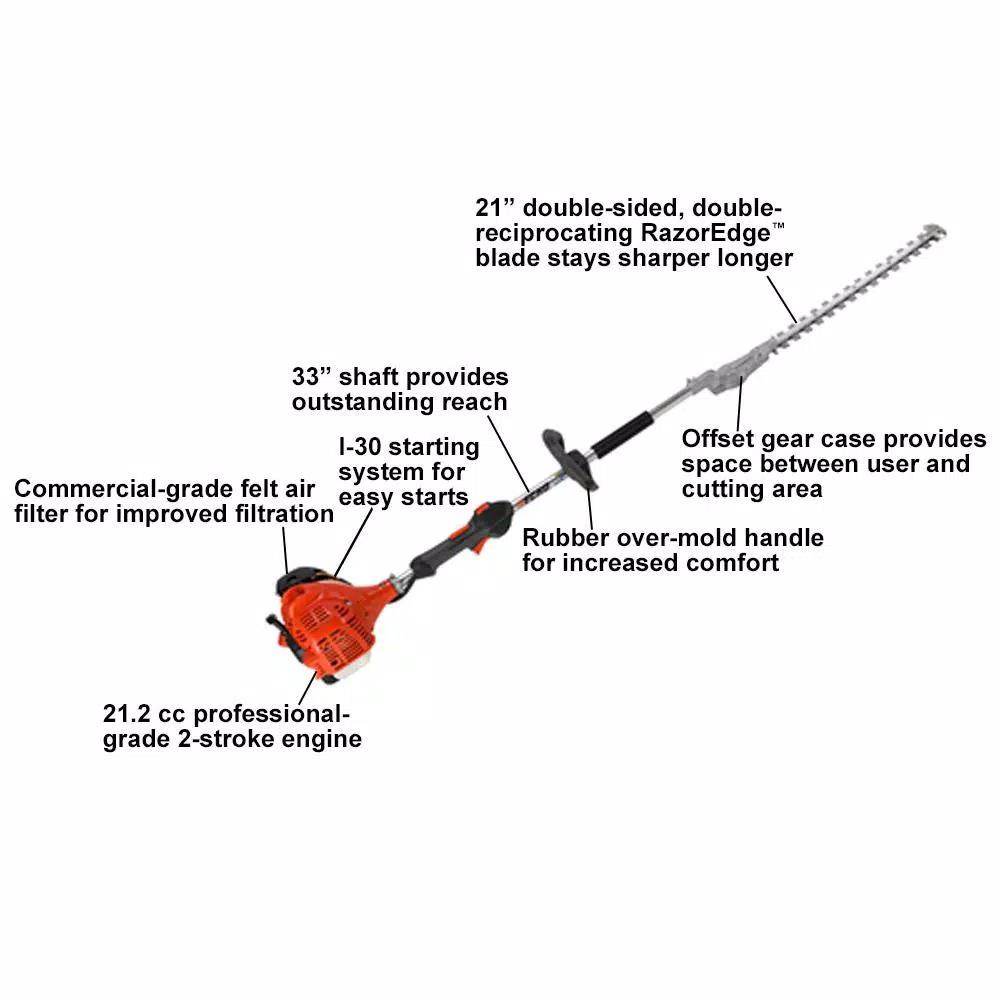 ECHO SHC-225 21 in. Gas Hedge Trimmer, 21.2 cc 2-Stroke Engine