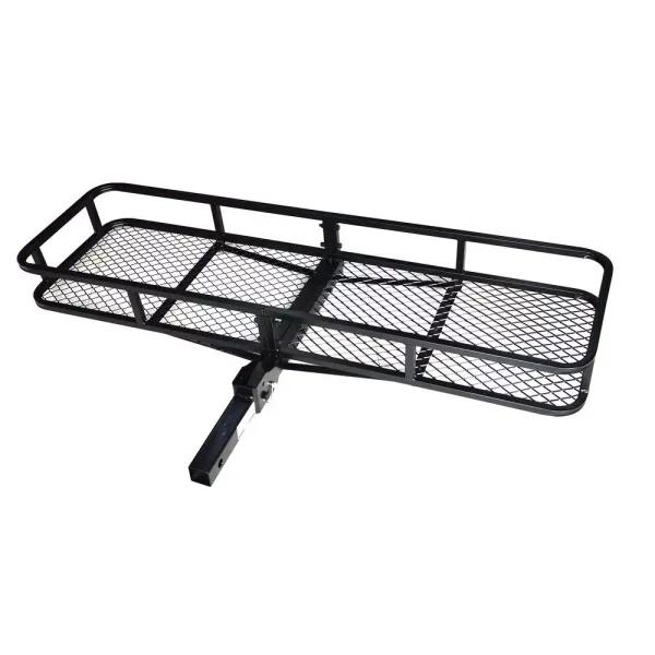 Max Load 500 lb. Capacity 58 in. x 17 in. Steel Folding Hitch Cargo Carrier for 2 in. Receiver