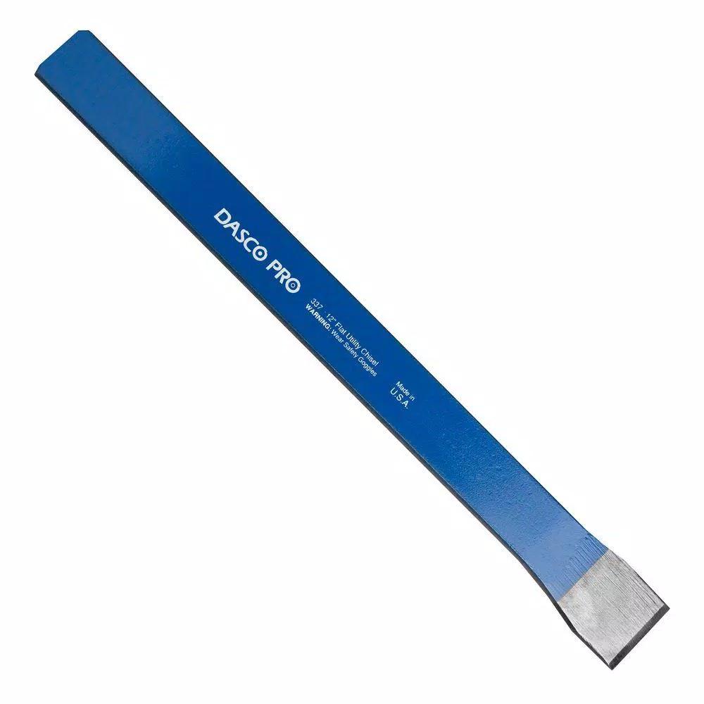 Dasco Pro 1-1/4 in. x 12 in. Flat Utility Chisel, Forged Steel