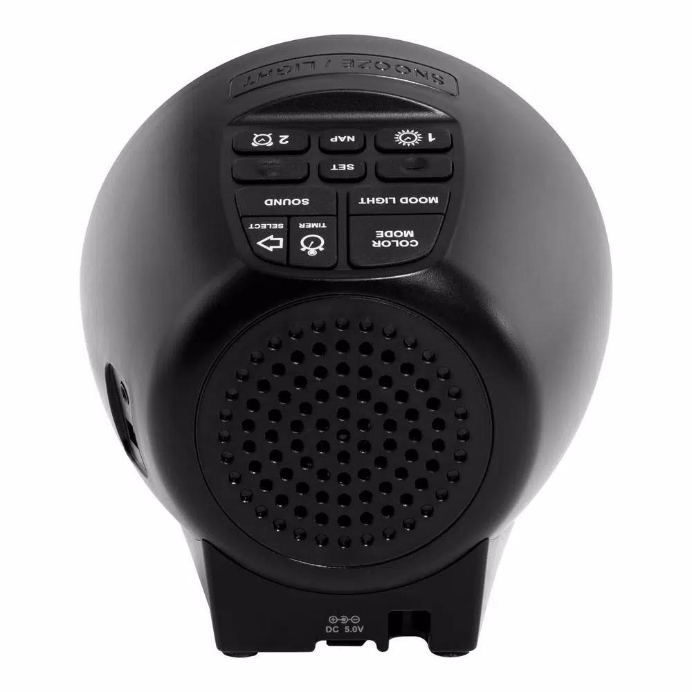 La Crosse Technology Color Mood Light Alarm Clock with Nature Sounds and USB Charging Port