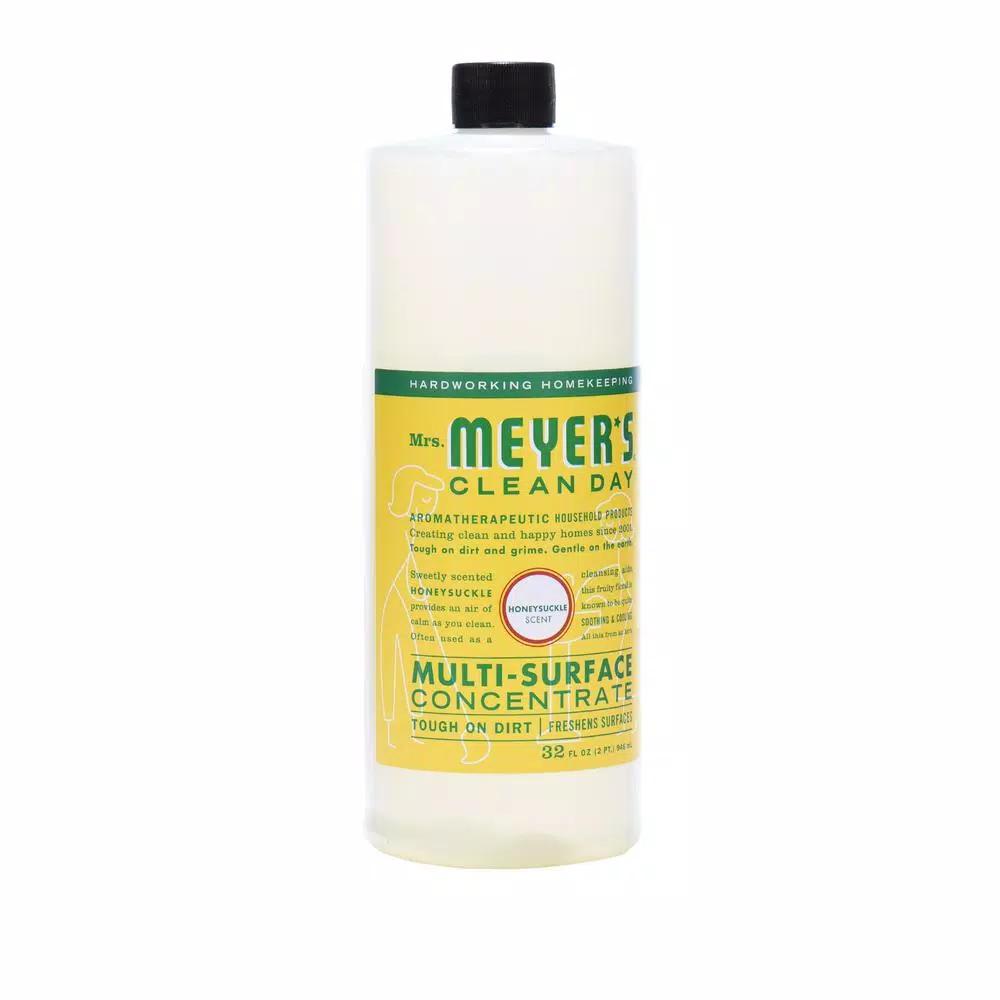 Mrs. Meyer's Clean Day Multi-Surface Concentrate, Honeysuckle, 32 oz (Case of 6)