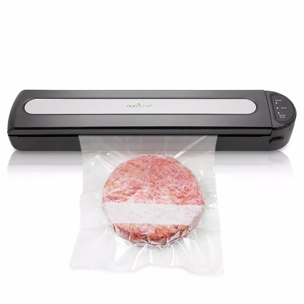 NutriChef Compact Electric Vacuum Sealer with Reusable Food Bags