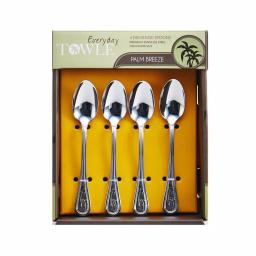 Towle Living Towle Palm Breeze 18/0 Stainless Steel Demi Spoons, Set of 4 thumbnail 2