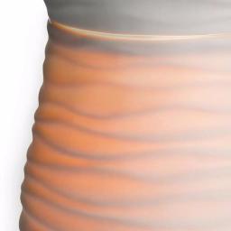 Candle Warmers Etc Harmony Illumination 8.8 in. Fragrance Warmer - Ivory Matte Ceramic thumbnail 3