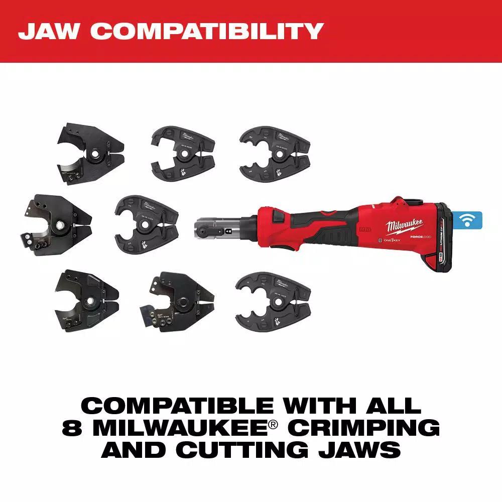 Milwaukee M18 FORCE LOGIC 6-Ton Cordless Utility Crimping Kit with O-D3 Jaw
