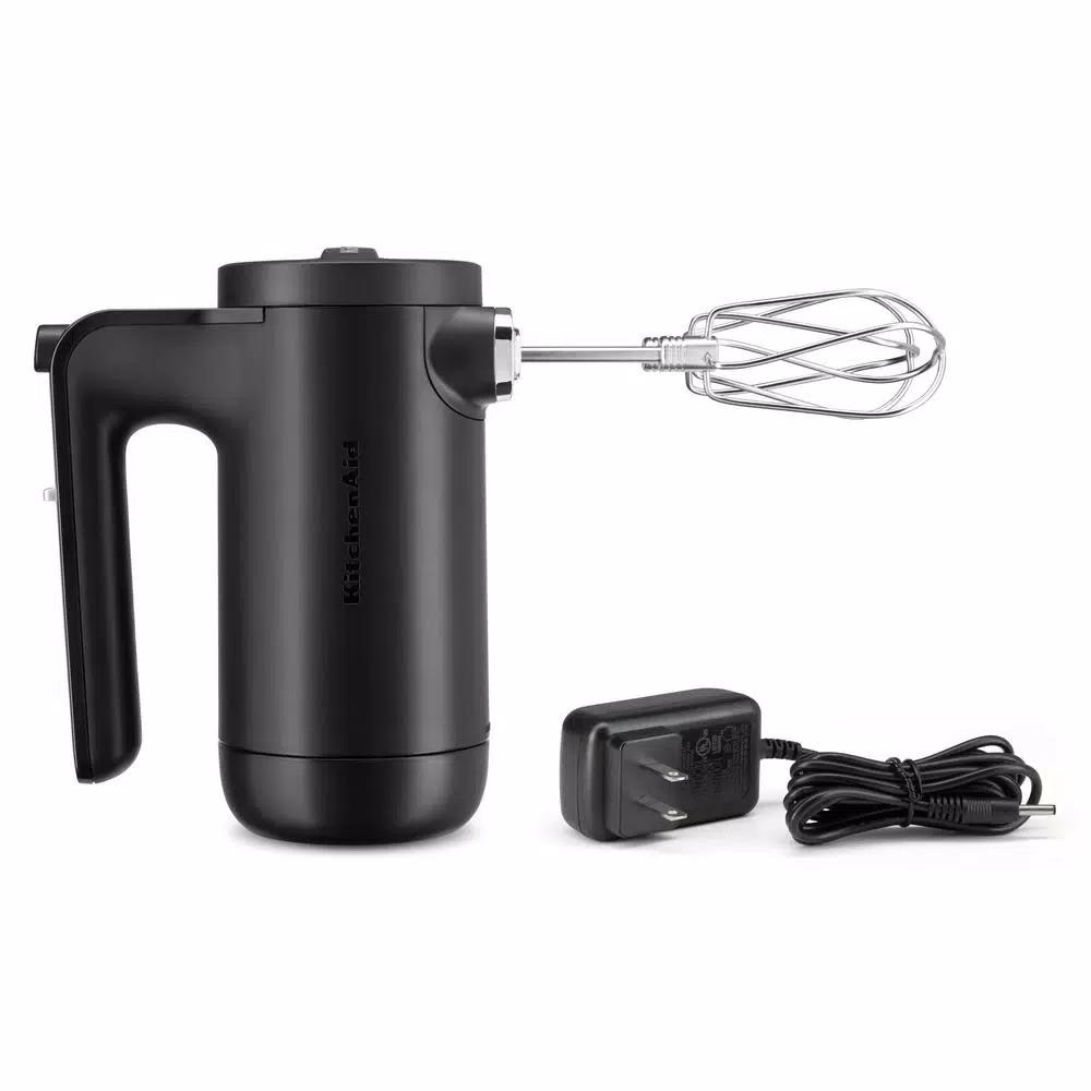 KitchenAid Cordless 7-Speed Hand Mixer, Black Matte