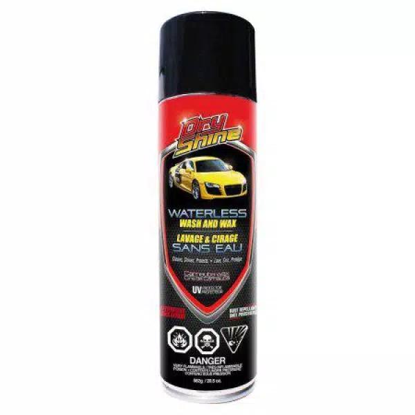 Dry Shine Waterless Car Wash and Wax Detailer 20.5 oz. with 2-Pack Microfiber Towels