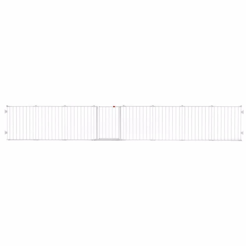 Regalo 28" 4-in-1 Configurable Metal Safety Gate and Play Yard, Super Wide Hardware Mount