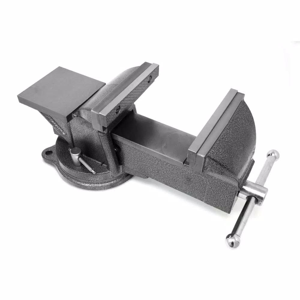 WEN 6-Inch Heavy-Duty Cast Iron Bench Vise with Swivel Base