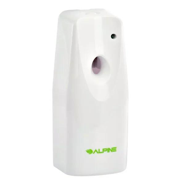 Alpine Industries Automatic Aerosol Air Freshener Dispenser, 8.5 oz. Capacity, White