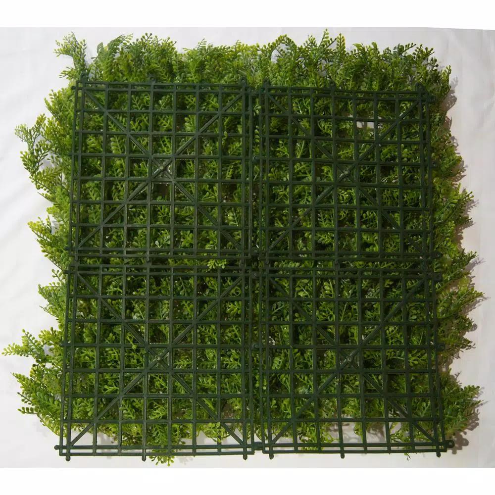 Unbranded Greensmart Decor 20 in. x 20 in. Artificial Fern Wall Panels, Set of 4