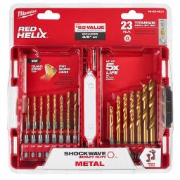 Milwaukee SHOCKWAVE Impact Duty Titanium Drill Bit Set, 46-Piece (Two 23-Piece Sets) thumbnail 5