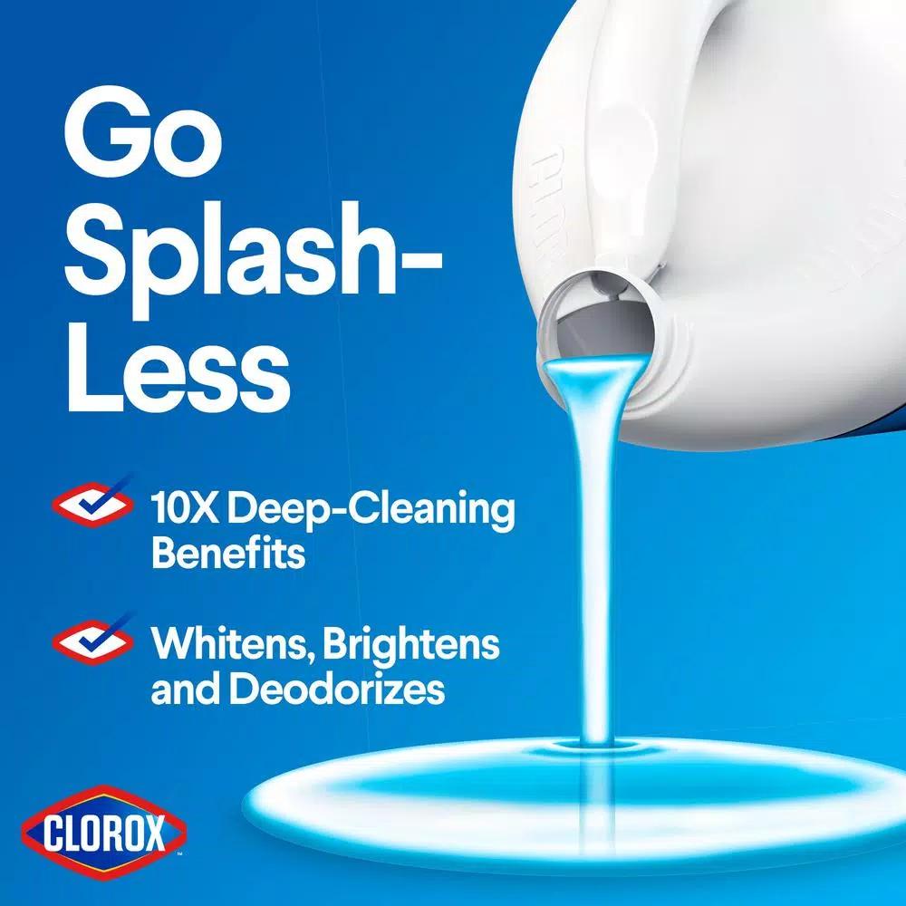 Clorox Splash-Less Regular Bleach Liquid, 116 oz.