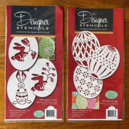 Designer Stencils Faberge Eggs and Easter Bunnies Cookie Stencil Bundle, 6-Pattern Set thumbnail 2