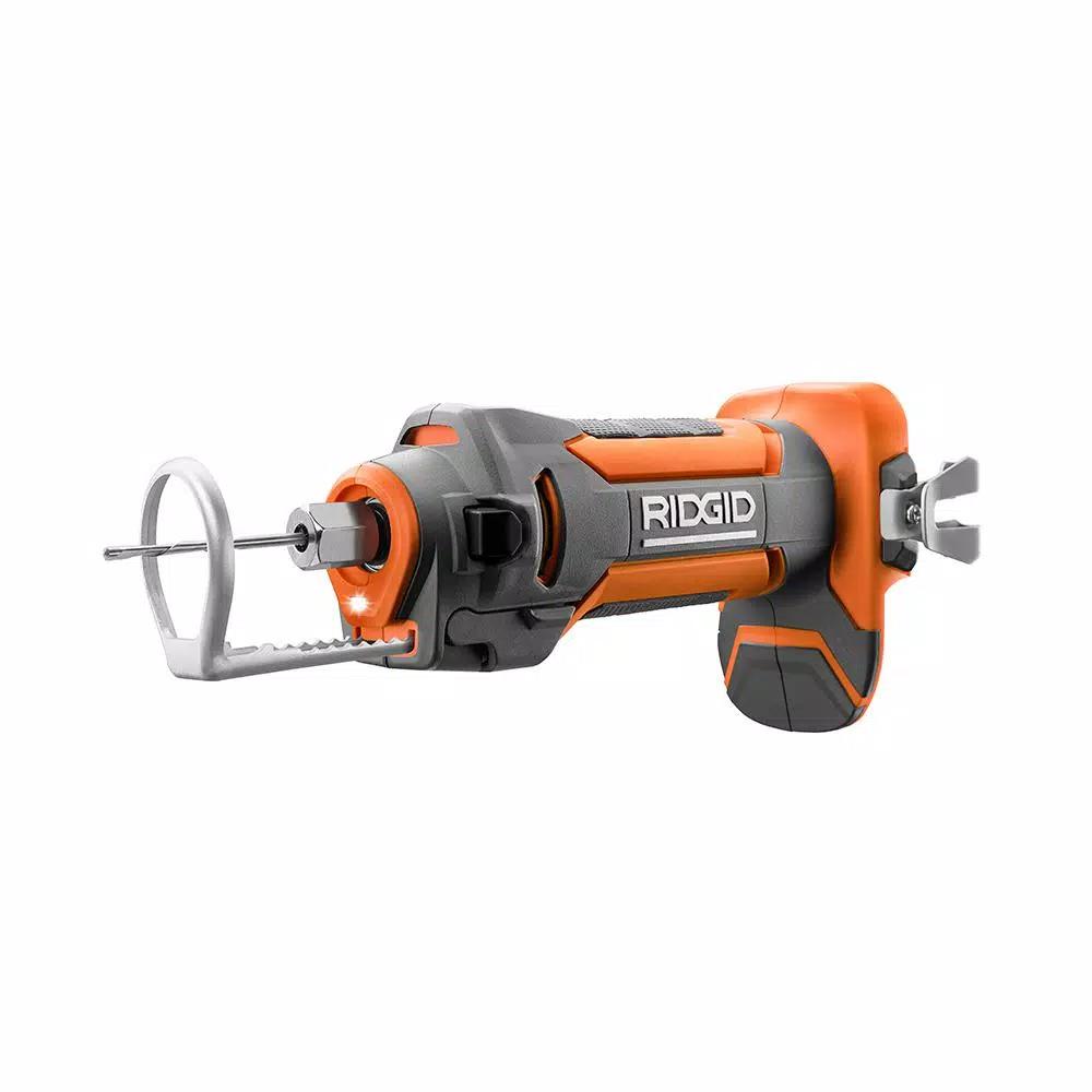 RIDGID 18V Cordless Drywall Cut-Out Tool with 1.5 Ah Lithium-Ion Battery