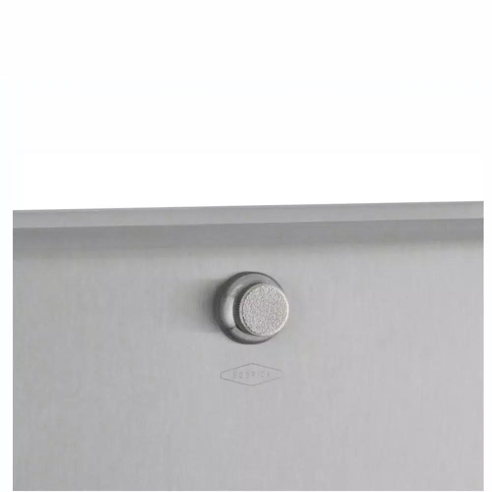 BOBRICK Satin Stainless Steel Paper Towel Dispenser, Wall-Mounted, 200 C-Fold or 275 Multi-Fold Capacity